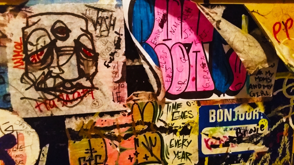 Graffiti, Bon's Off Broadway, Vancouver, British Columbia, Canada