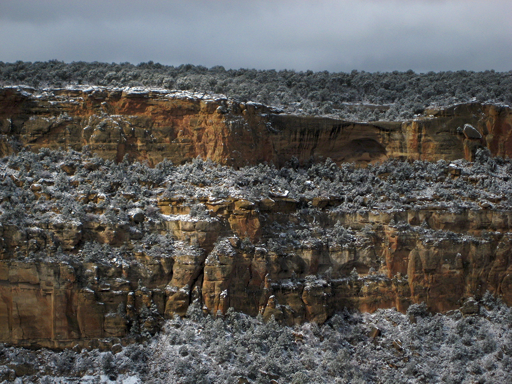 Snowfall, Mesa Verde National Park, Colorado, United States of America