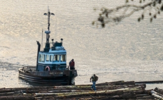 Tugboat Log Drivers, Pacific Spirit Regional Park, Vancouver, British Columbia, Canada