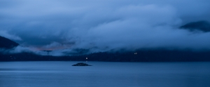 Islet in the Sound, Howe Sound, Sea to Sky Highway, British Columbia, Canada