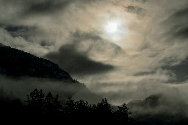 Sky Becomes the Land, Porteau Cove, Howe Sound, Sea to Sky Highway, British Columbia, Canada