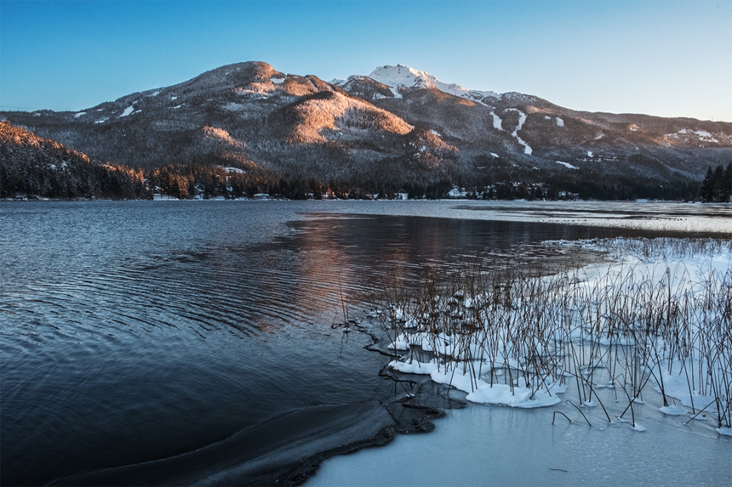 Whistler Mountain and Alta Lake, From Rainbow Park, Whistler, British Columbia, Canada