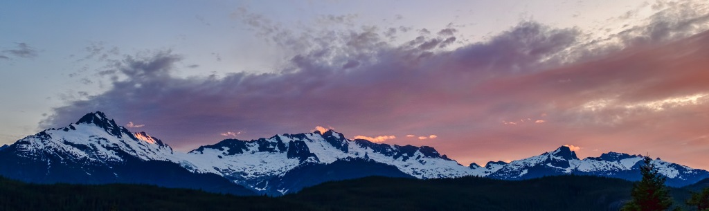 Tantalus Sunset, Tantalus Lookout, Sea to Sky Highway, Squamish, British Columbia, Canada