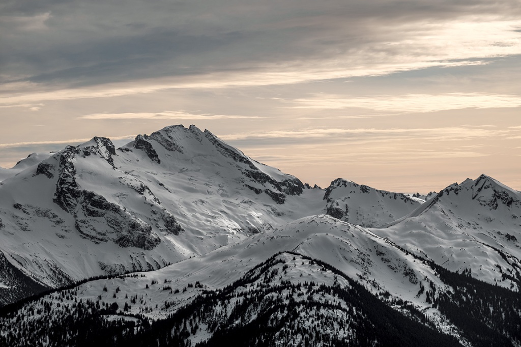 Castle Towers Mountain, From Whistler Mountain, British Columbia, Canada