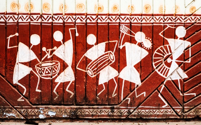 Party! Wall Art, Kashi, (Old Varanasi), Uttar Pradesh, India