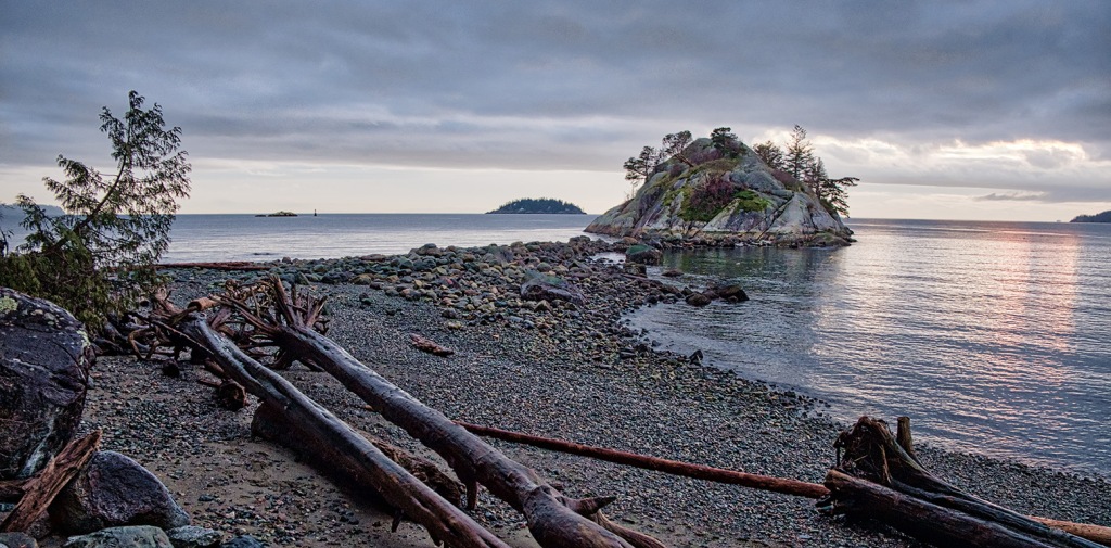 Twice a Day an Island, Whytecliff Park, West Vancouver, British Columbia, Canada