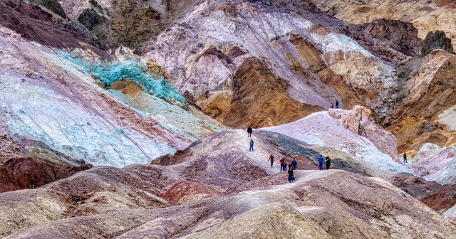 We Hapless Beautiful Many, Artist's Palette, Death Valley National Park, California, United States of America
