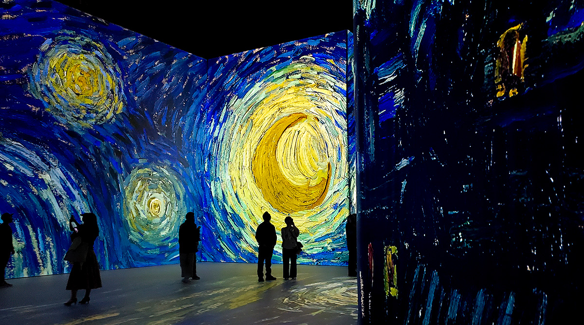 Starry Night, Imagine Van Gogh, Vancouver, British Columbia, Canada