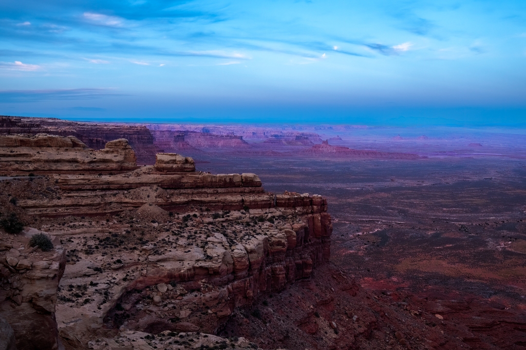 Moki Dugway Dusk over Valley of the Gods, Utah State Highway 261, Near Mexican Hat, United States of America