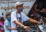 Protection, Masks but no Helmets, Jakarta, Java, Indonesia