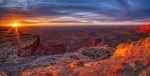 On Sunrise Gods and Sun Stars, Valley of the Gods from Moki Dugway, Utah, United States of America