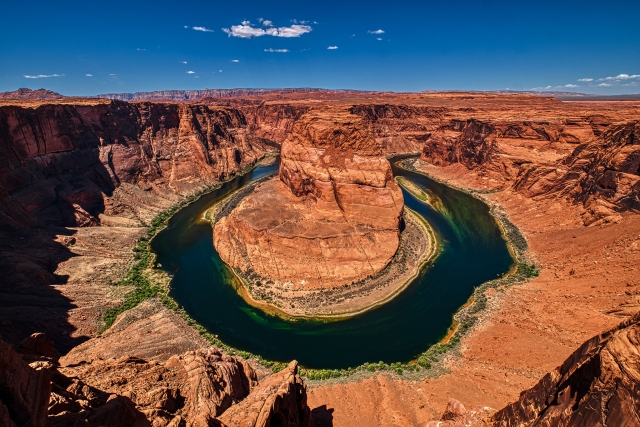 This Little Peal of Green, Horseshoe Bend, Page, Arizona, United States of America