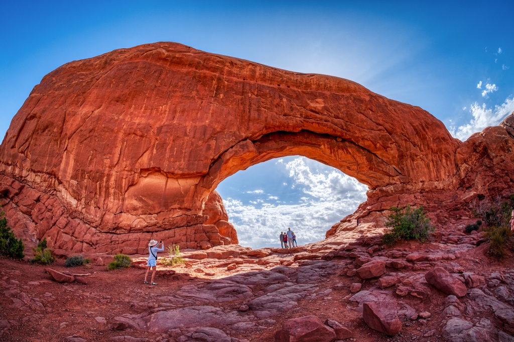 Out of the Corner of my Eye, North Window Arch, Arches National Park, Moab, Utah, United States of America