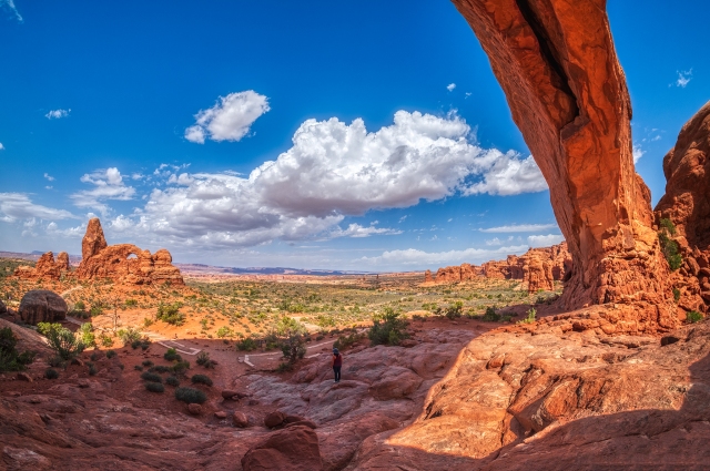 Solitude in the Shadows, North Window Arch, Arches National Park, Moab, Utah, United States of America