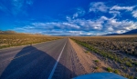 Shadow Selfie, U.S. Highway 50, Lincoln Highway, Loneliest Road in America, East of Eureka, Nevada, USA