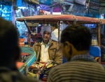 You With The Sad Eyes, Motorcycle Rickshaw Driver, Chandni Chowk Market, New Delhi, India