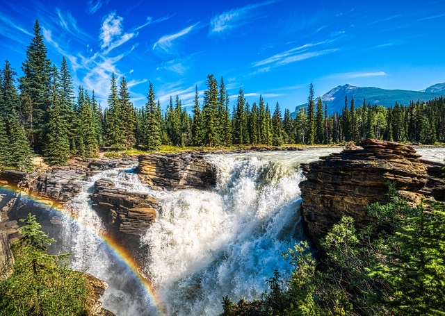 Athabasca Falls, Athabasca River, Icefields Parkway, Jasper National Park, Alberta, Canada